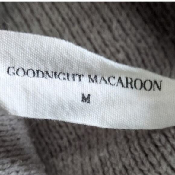 Goodnight Macaroon Turtleneck Sweater Womens M Tan Ribbed Preppy Retro Designer - Picture 5 of 7